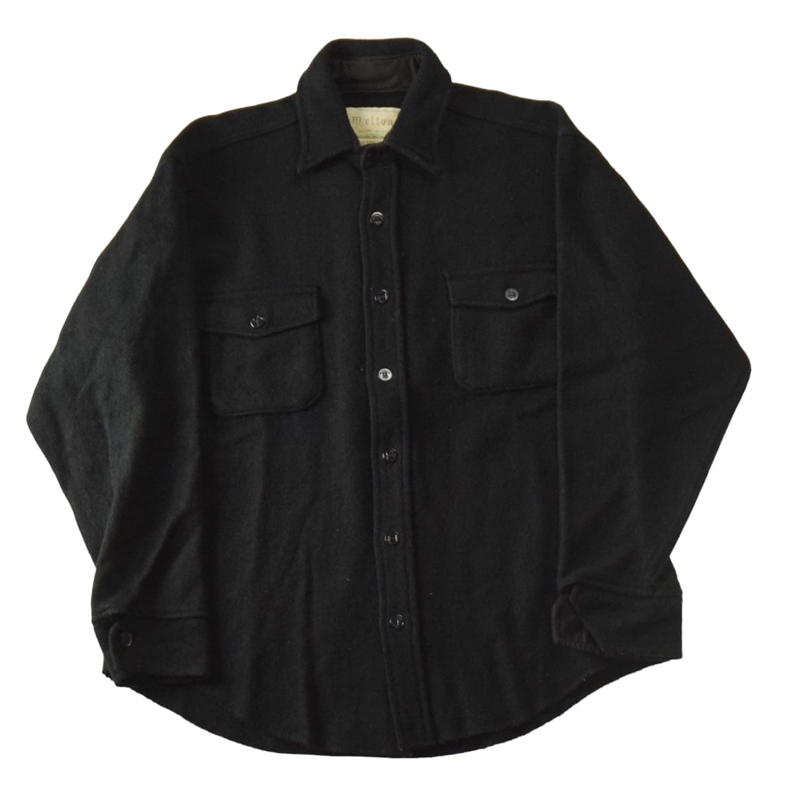 's "melton" Vintage C.P.O. Wool Jacket Black Made In USA /