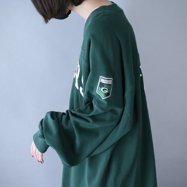 "NFL" green bay packers XXL over silhouette l/s tee