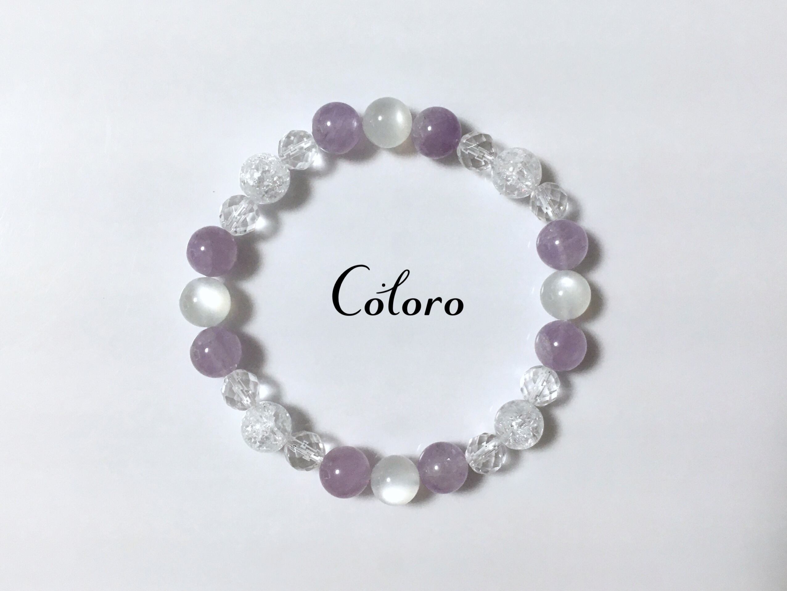 ☆ムーンストーン・ラベンダーアメジスト・クラッククリスタル