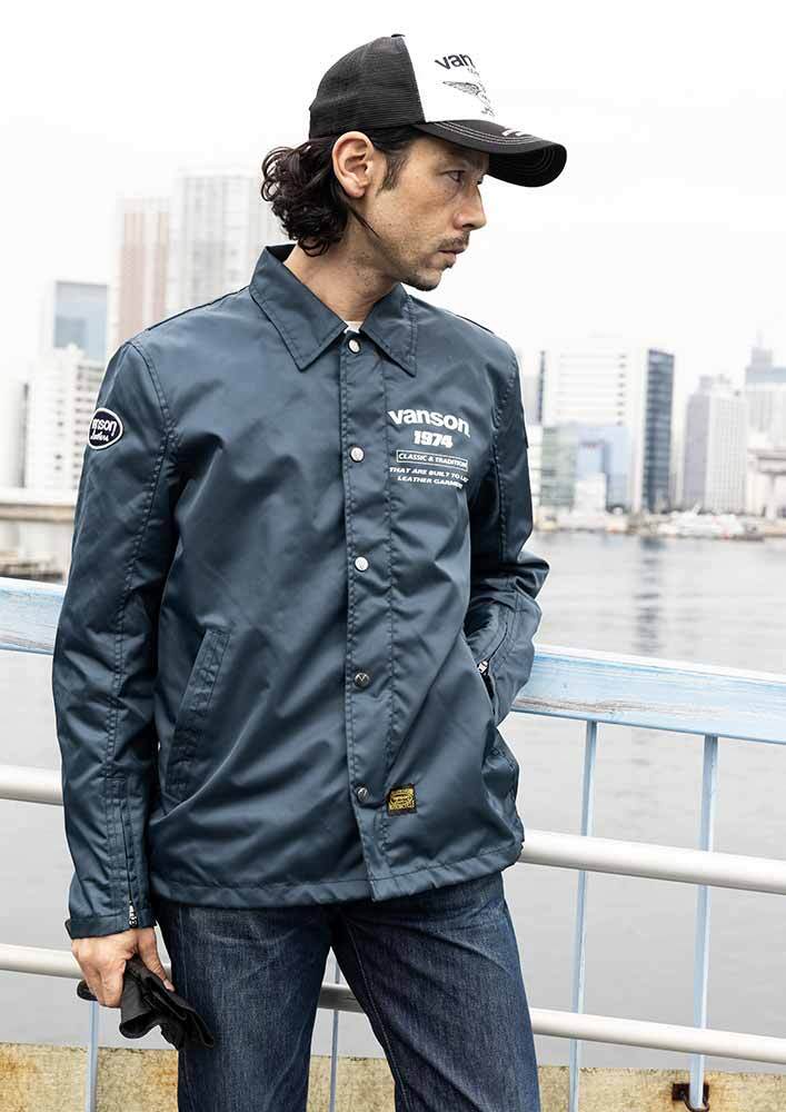 販路限定モデル VANSON VSE26106S コーチジャケット バイカー VSE26106S コーチジャケット | vansonleathers