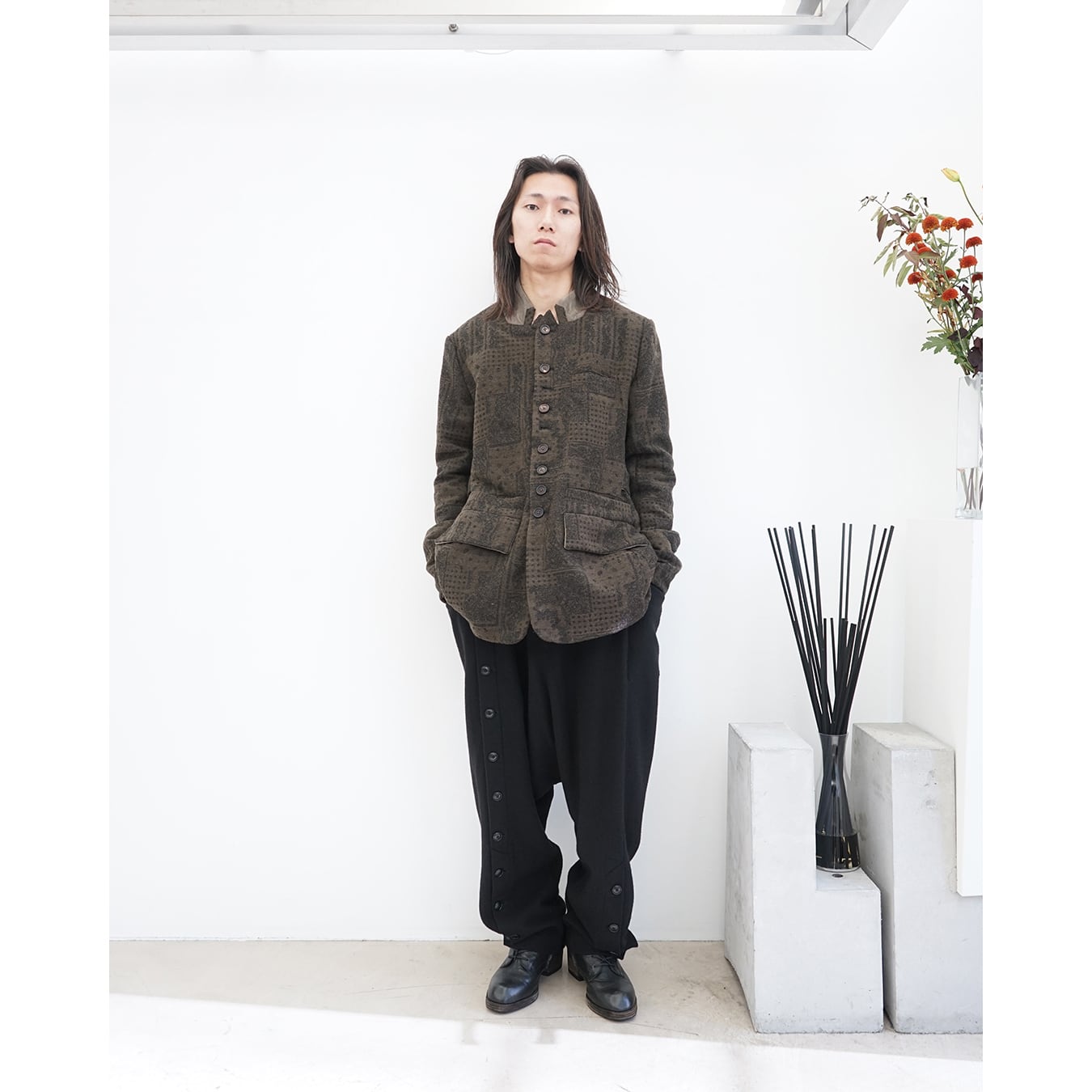 The Viridi-anne] (ザヴィリディアン) VI-3773-04 OBJECT DYE WOOL