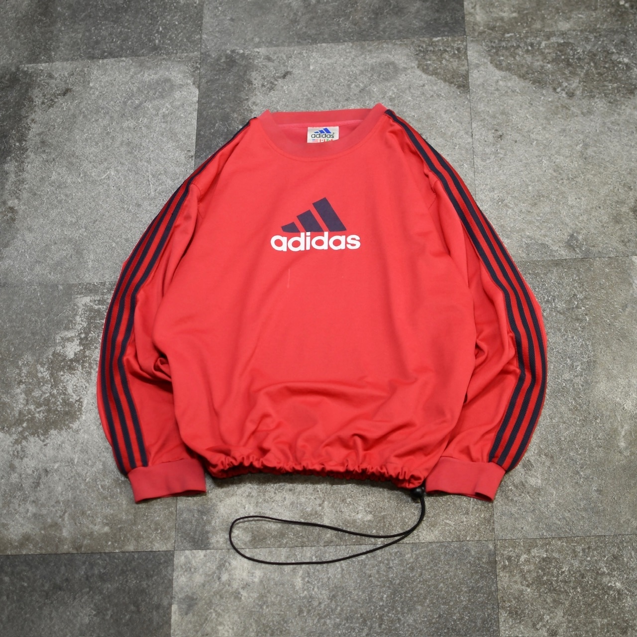 custom draw cord adidas long sleeve tee