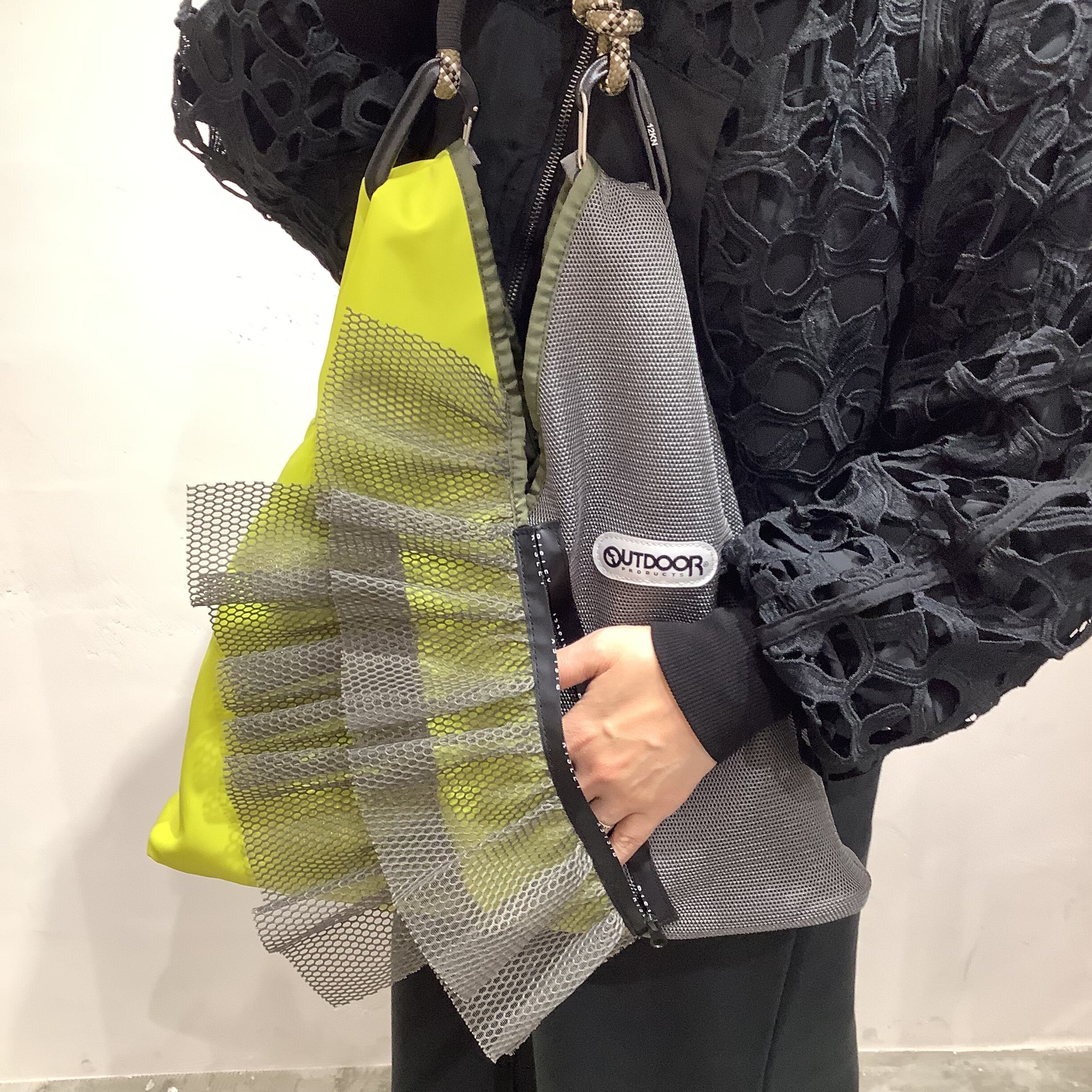 RISLEY×OUTDOOR(リズレイ×アウトドア)】トライアングルフリルメッシュ
