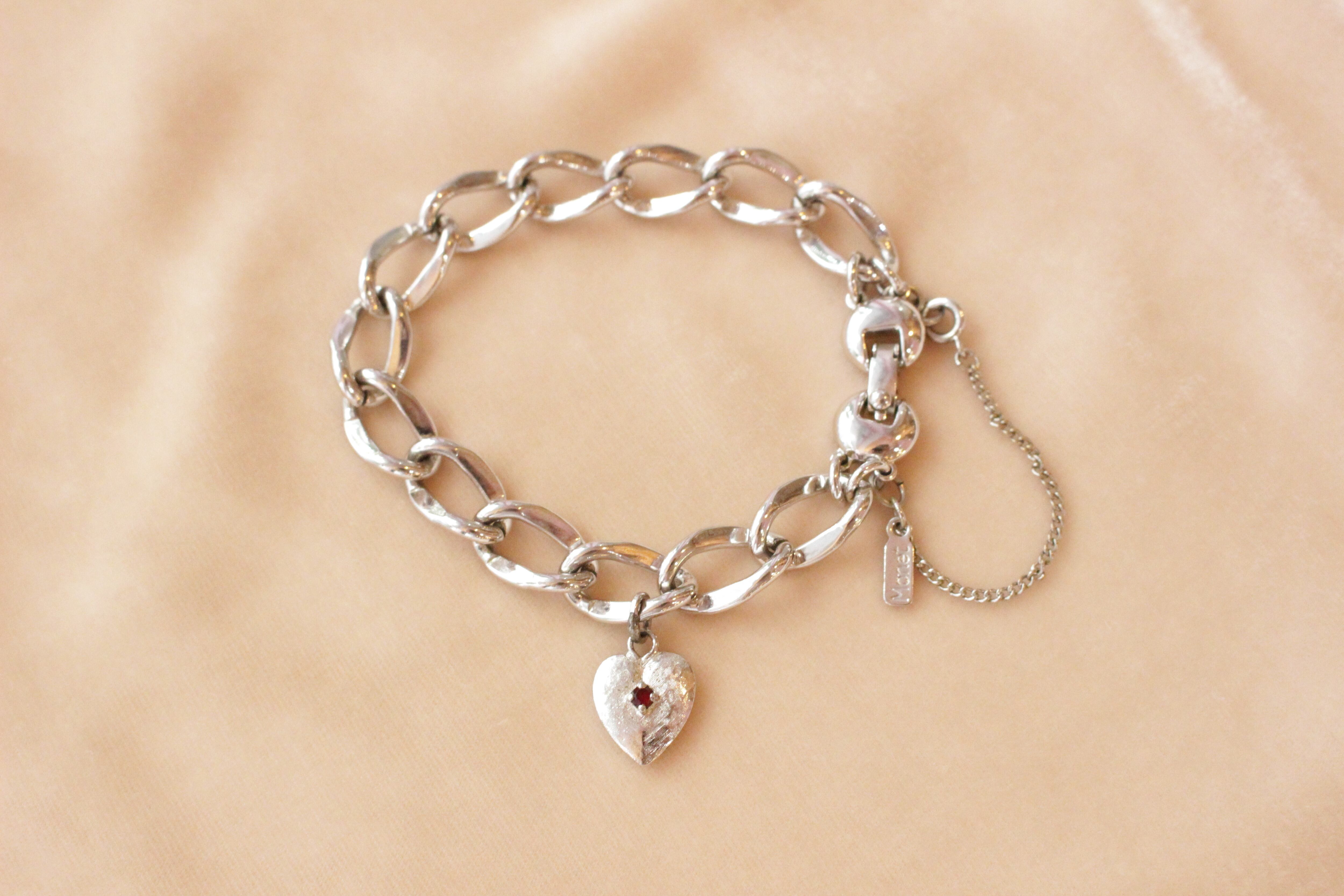 Monet ハートチャームブレスレット lot20443 | lila