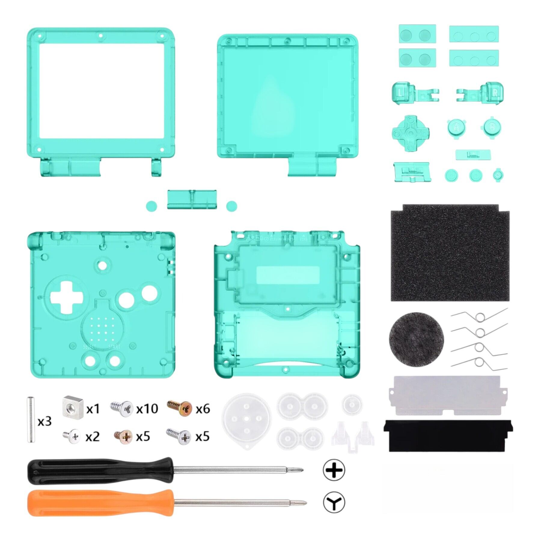 ゲームボーイアドバンスSP シェルキット【エメラルドグリーン