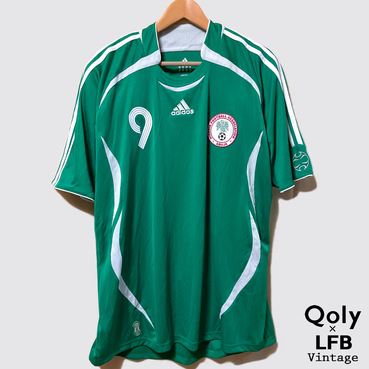ナイジェリア代表 2006 adidas ホーム半袖 ユニフォーム #9 OBINNA