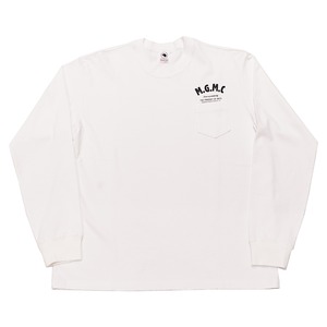 ロンT / RATS(ラッツ) / MGMC POCKET LS TEE(WHITE)(23'RTC-0802)