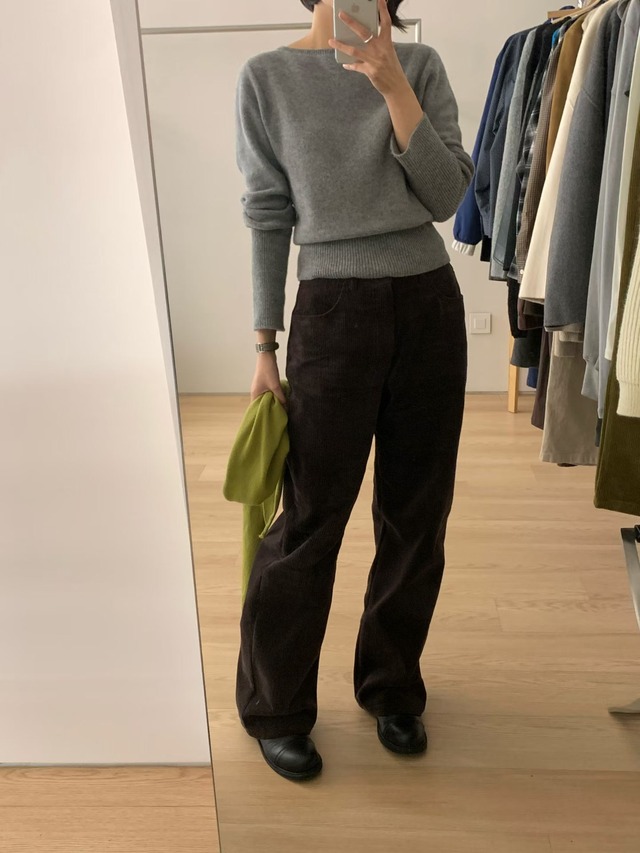 (予約) HAUS / Clair corduory pants 2color