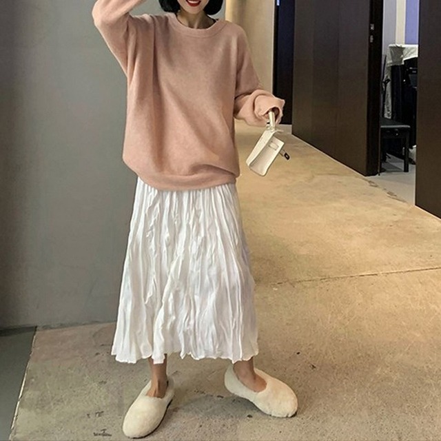 wrinkled skirt　10063