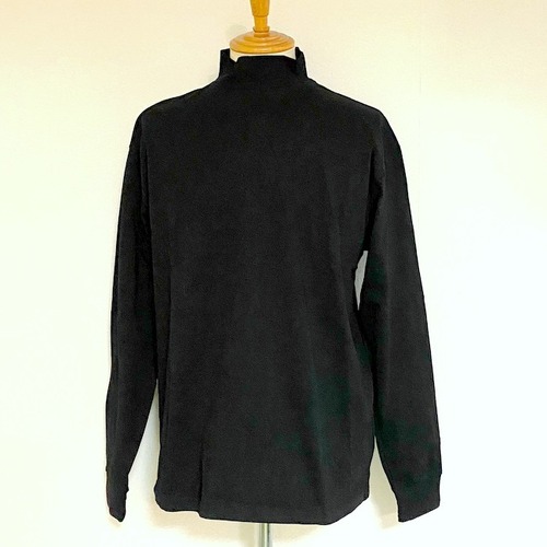 High Neck Long Sleeve T-shirts　Black