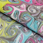 リバーシブル半巾帯 ［cosmic］ピーコック崩し