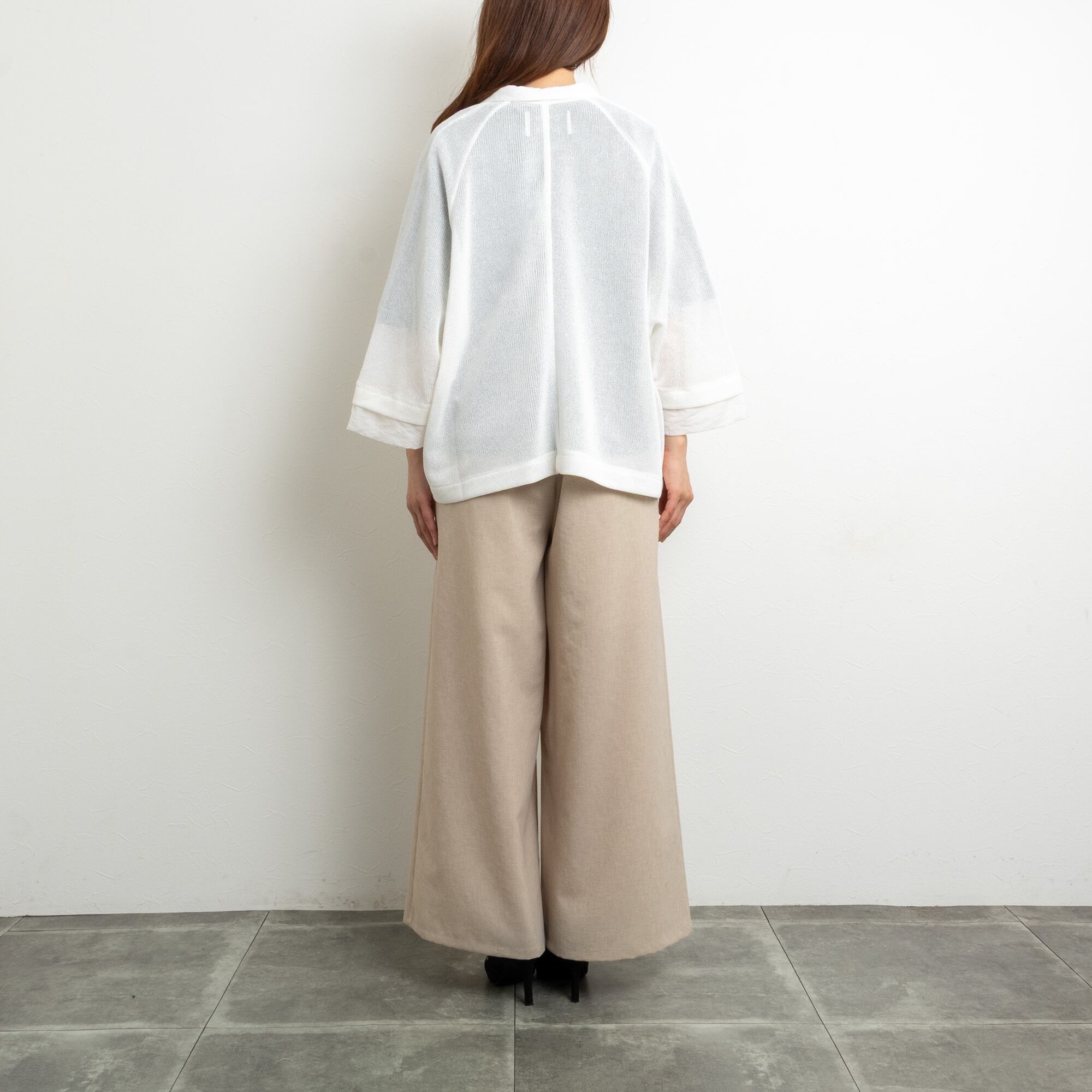 CYAN TOKYO／シアン トーキョー】ニットライクWメッシュジャケット
