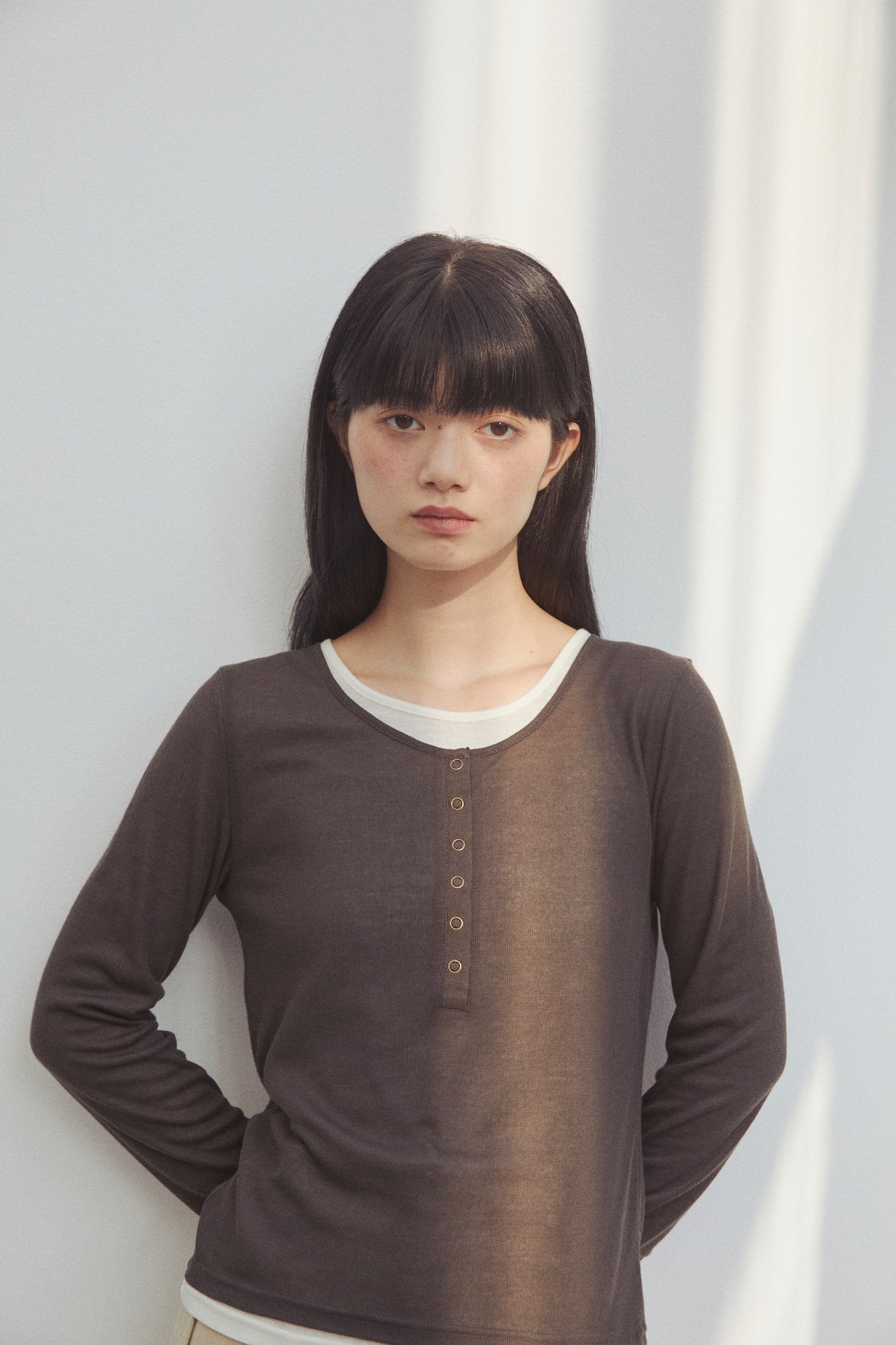 DU250727 Layered Bicolor Tops