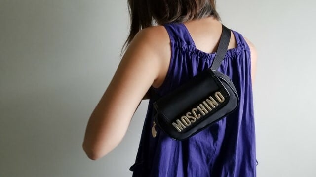 モスキーノ MOSCHINO ヴィンテージ ロゴ ウエストポーチ ボディ ...