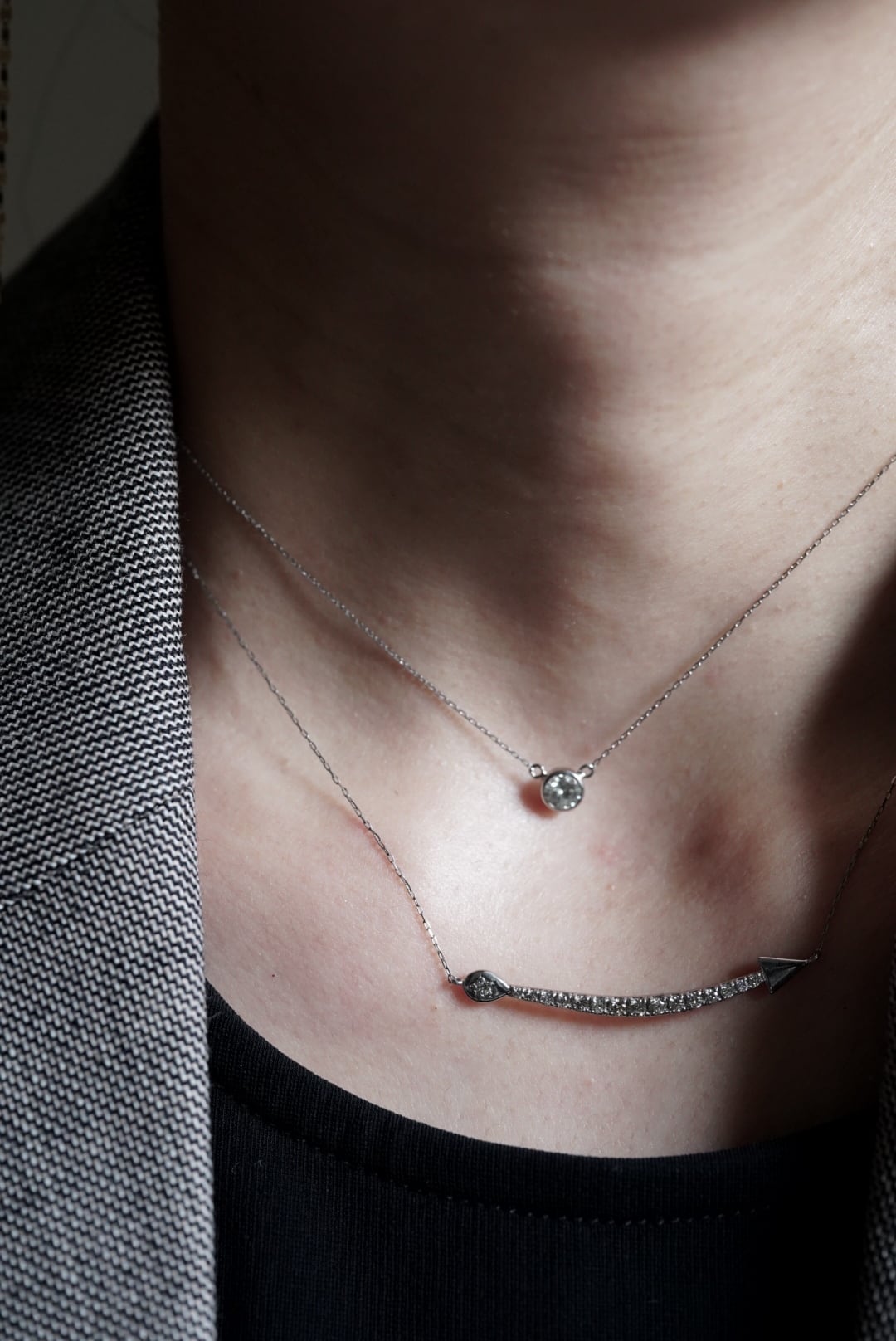 NEWELY friends necklace ダイヤモンドネックレス