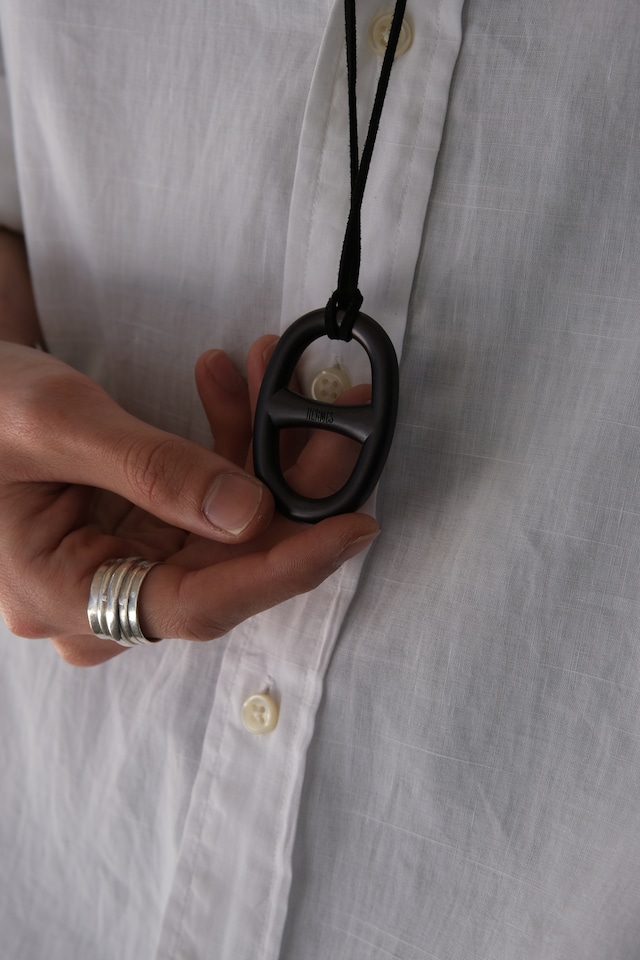 IORI/"HERMES" scarf ring necklace /Chaine d'Ancre