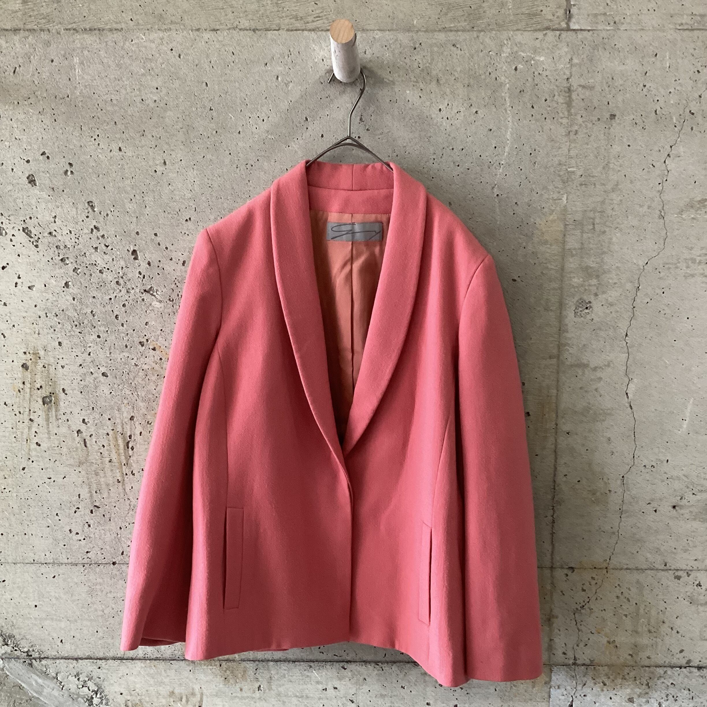 pink wool jacket