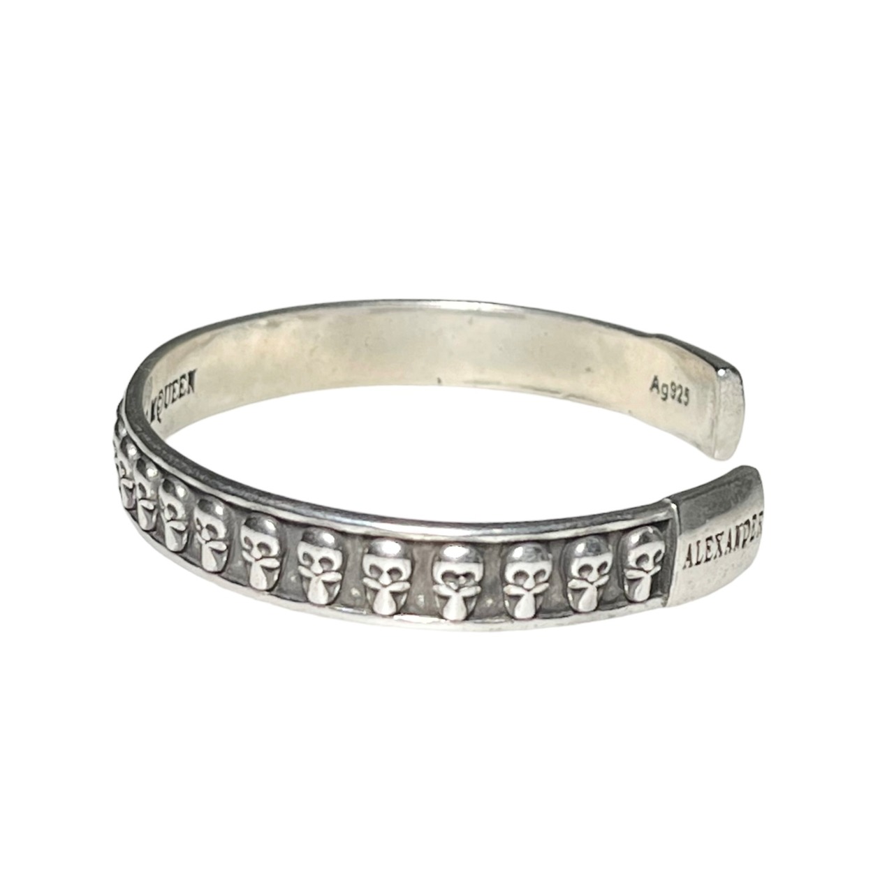 ALEXANDER McQUEEN silver cuff bangle