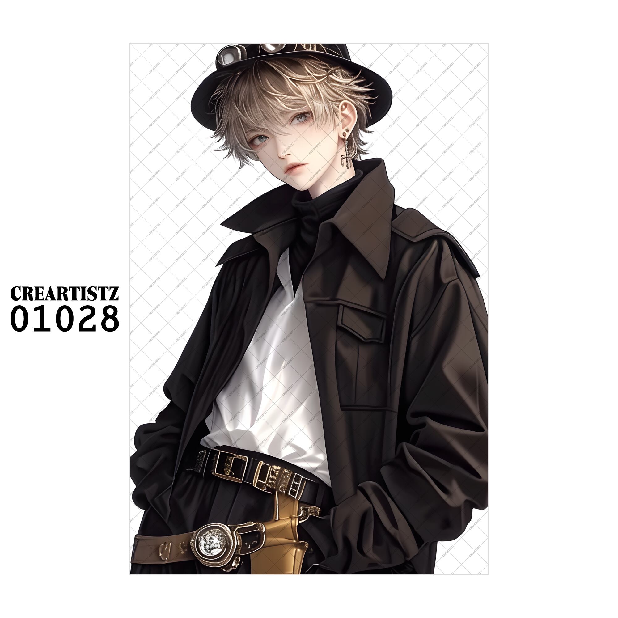 01028 ボーイ クール オリジナル ペーパー/ステッカー 4枚セット CREARTISTZ