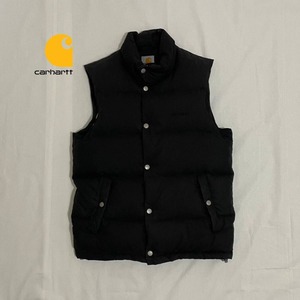 カーハート　ダウンベスト　ダウン　ベスト　ブラック　黒　ワーク　ヴィンテージ