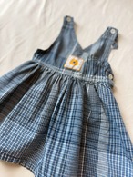 1990’s USA Little Levi’s Denim Check Jumper Dress／3T
