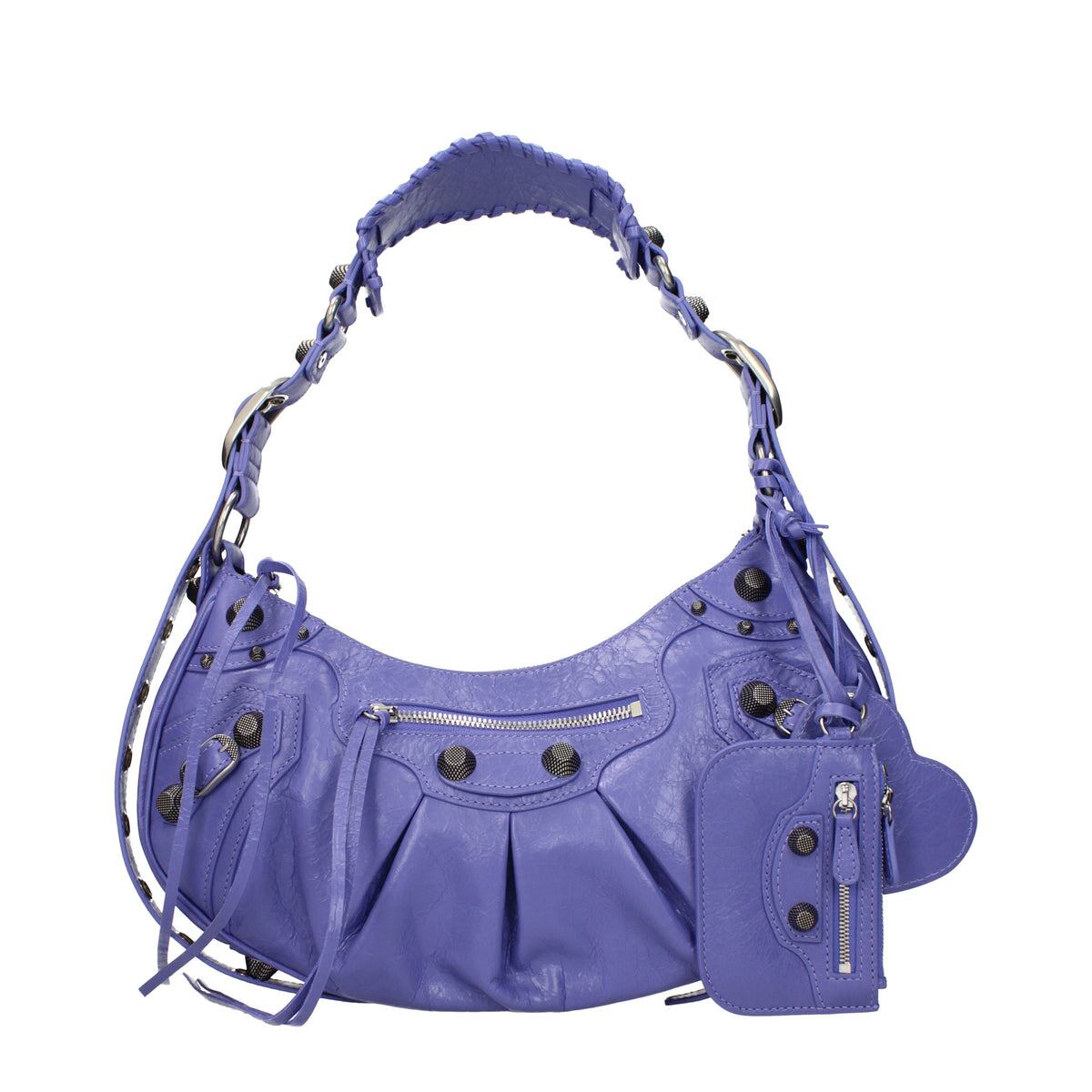 【新品】BALENCIAGA バレンシアガ レディース クロスボディバッグ レザー パープル 6713071VG9Y5407