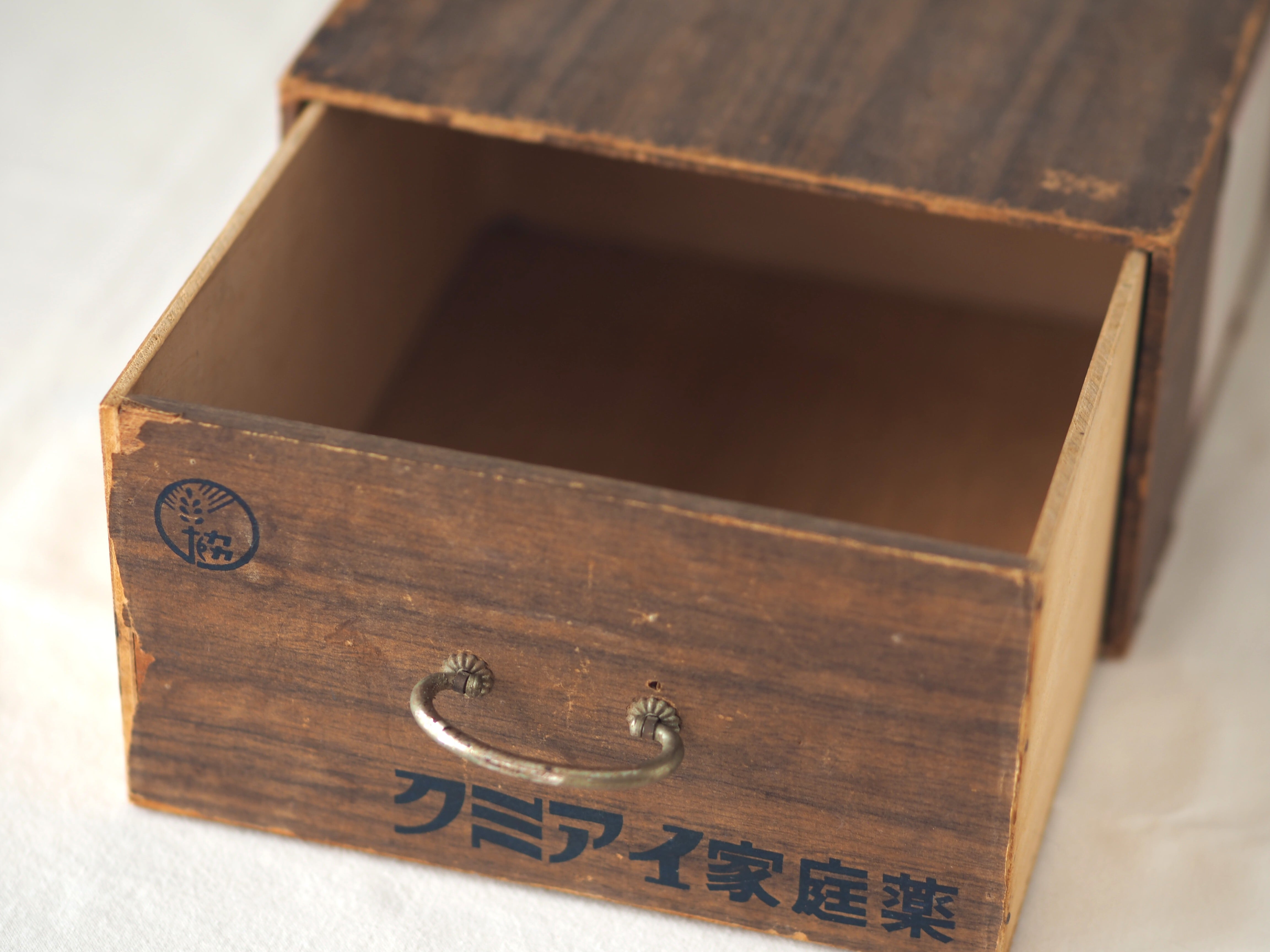 レトロ　薬箱　中古　ヴィンテージ レトロ薬箱(広貫堂) - 「暮らしの古民具・器こっころ」オンラインショップ