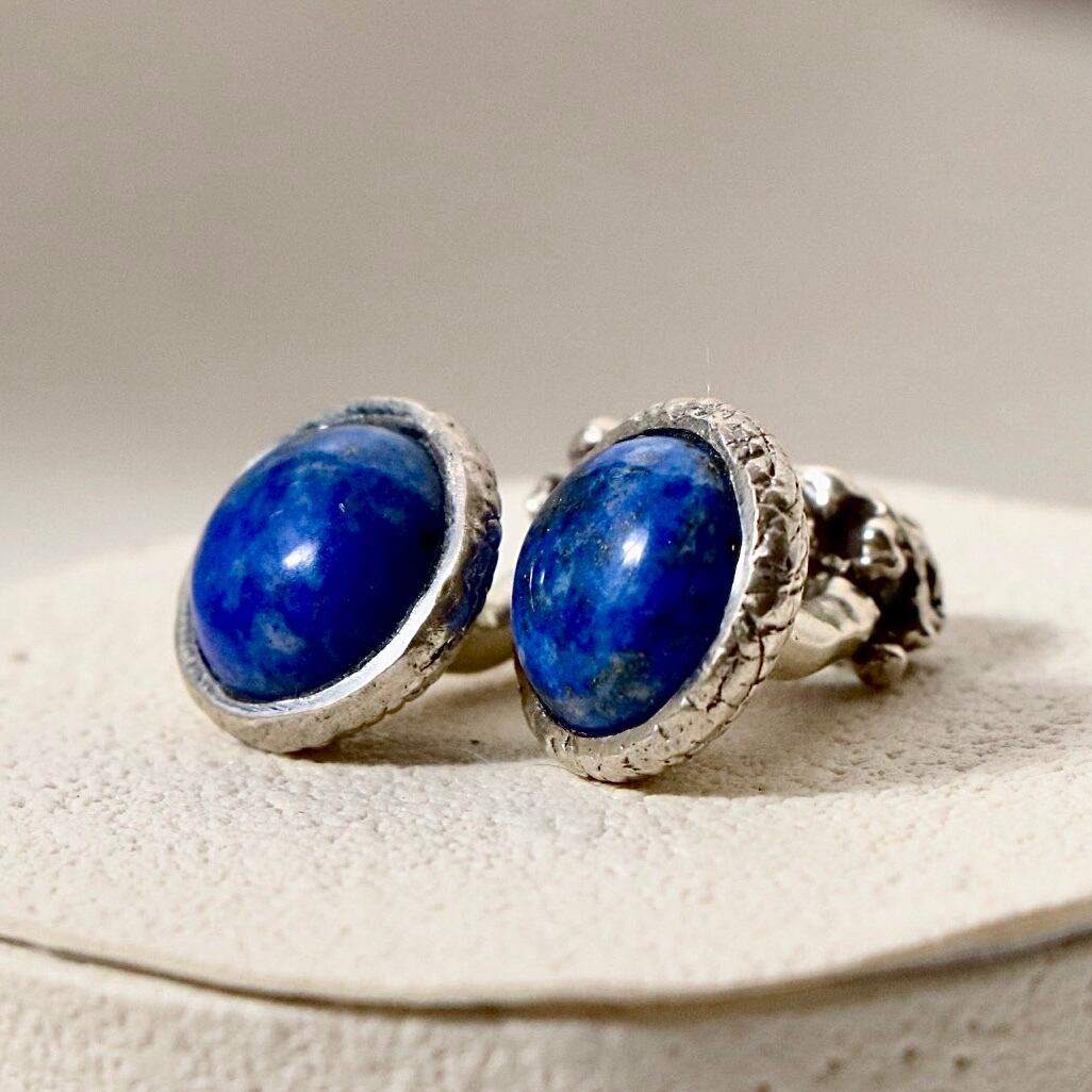 Lapis Lazuli & Turtle cufflinks・ラピスラズリと亀カフリンクス
