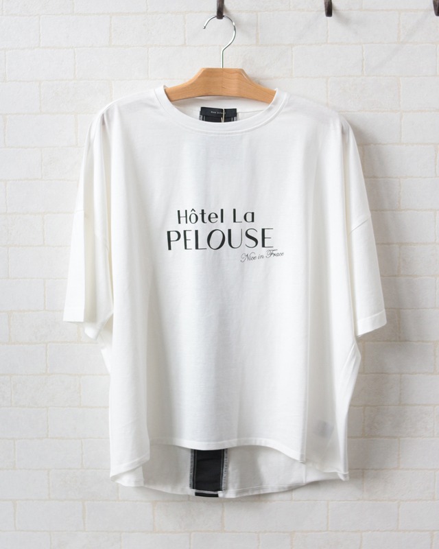 【BouJeloud】背中がポイント！ WシルケットロゴTシャツ　(260473)