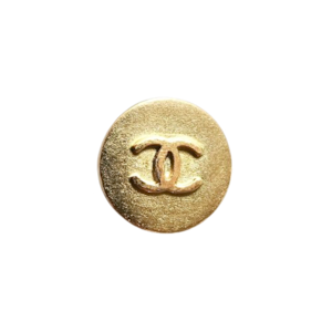 【VINTAGE CHANEL BUTTON】アンティークゴールド フラットボタン 12mm C-26069