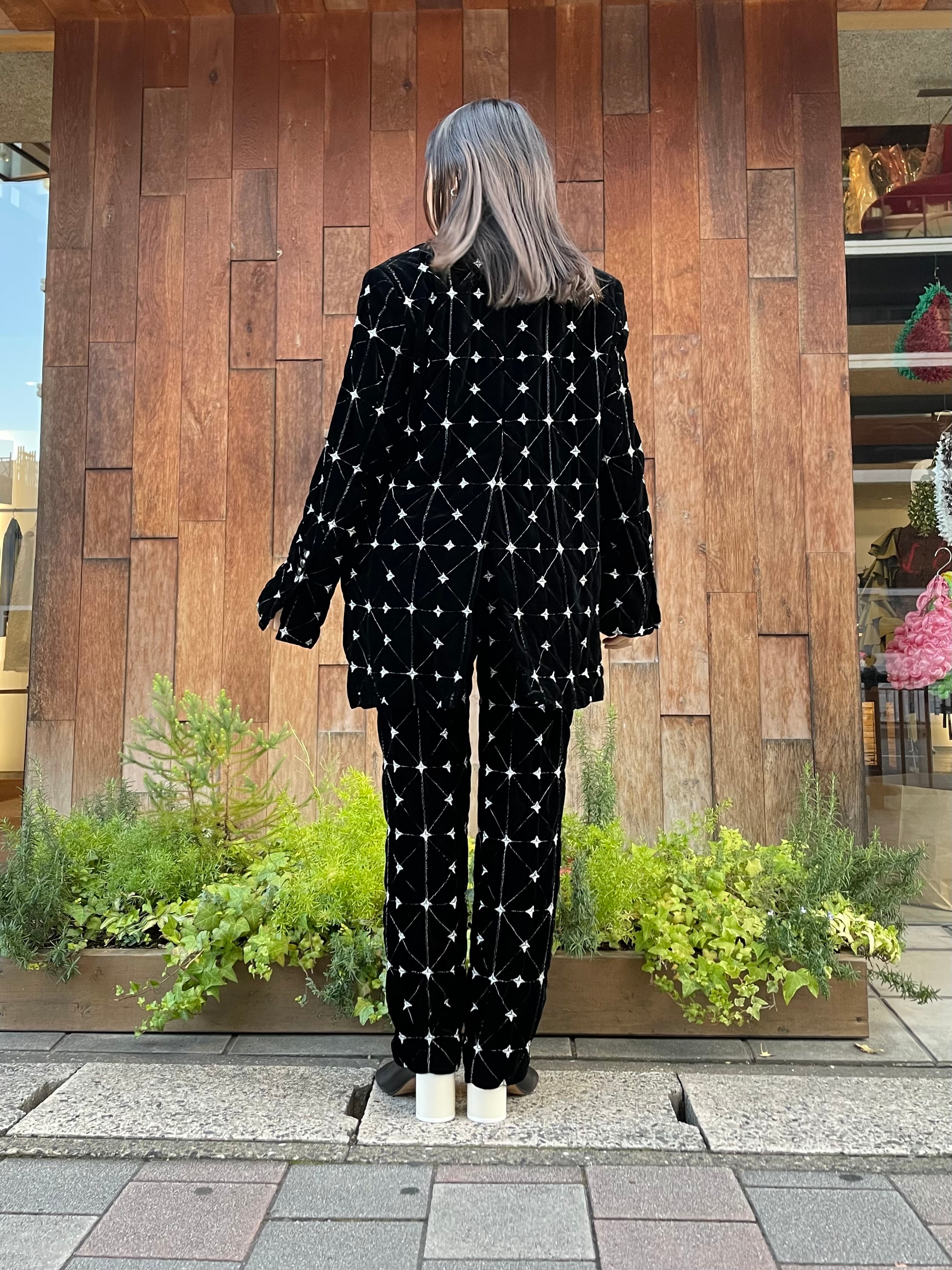 22AW】BELPER ベルパー /EMBROYDERY VELVET SLUCKS | TRENTオンライン  