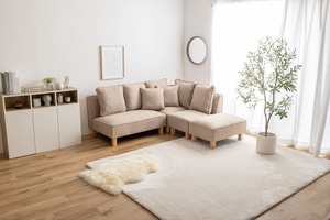 【2点セット】Cindy 2人掛けカウチソファ