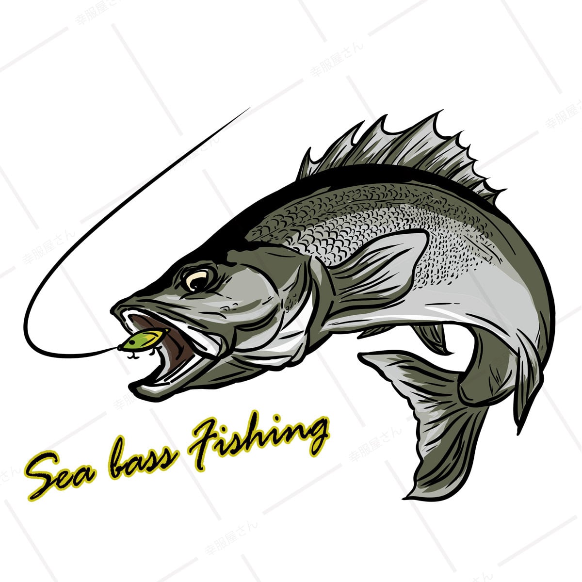 シーバス Tシャツ rf18 海釣り ルアー釣り スズキ フィッシング 釣り好き 釣り人 誕生日 父の日 敬老の日 ギフト プレゼント