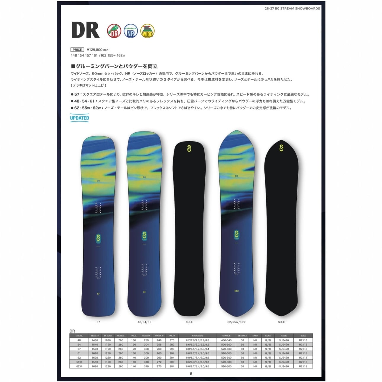 26/27 BC STREAM ビシーストリーム 『 DR 』 Made In Japan