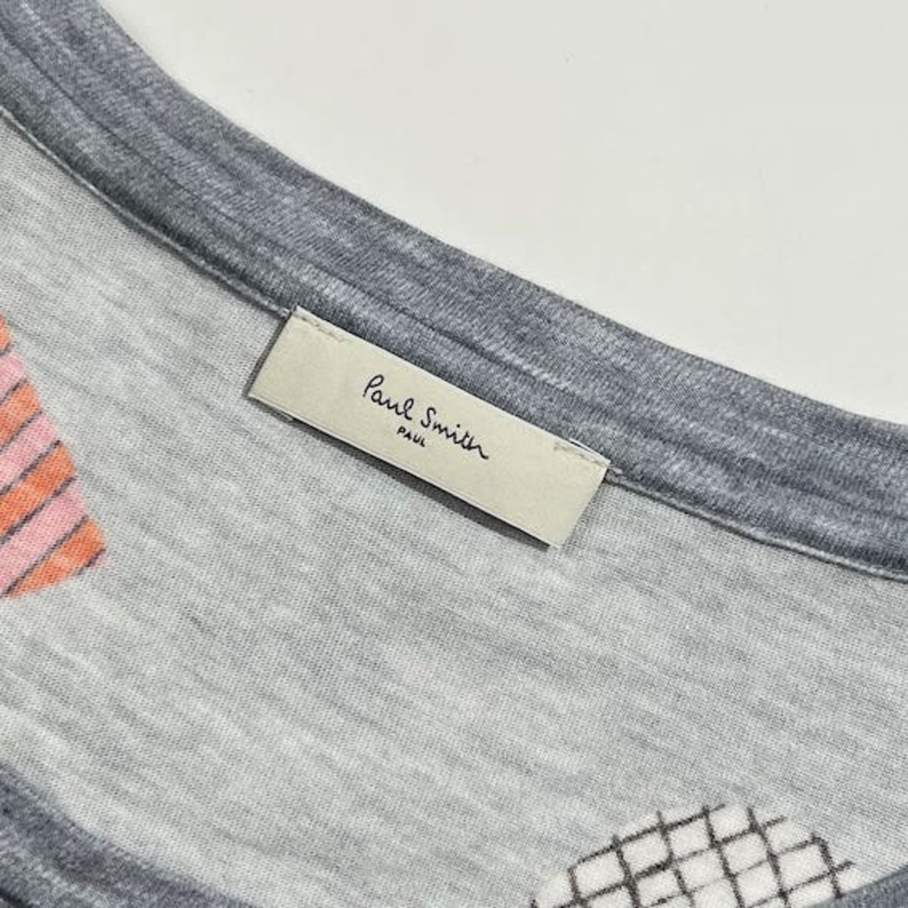 Paul Smith ポールスミス ポップ 総柄 マルチプリント 半袖 ワンピース M/グレー系 レディース