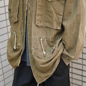 design 4pocket cotton linen jacket
