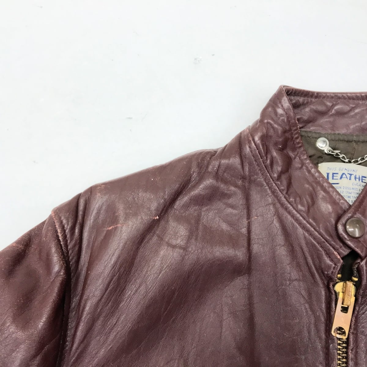 THIS GENUINE LEATHER GARMENT レザーガーメント 70年代 シングル