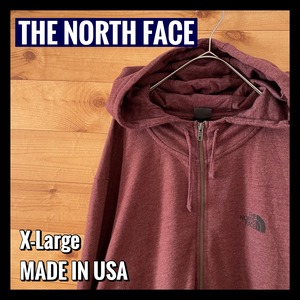 【THE NORTH FACE】USA製 フルジップ スウェットパーカー XL オーバーサイズ US古着