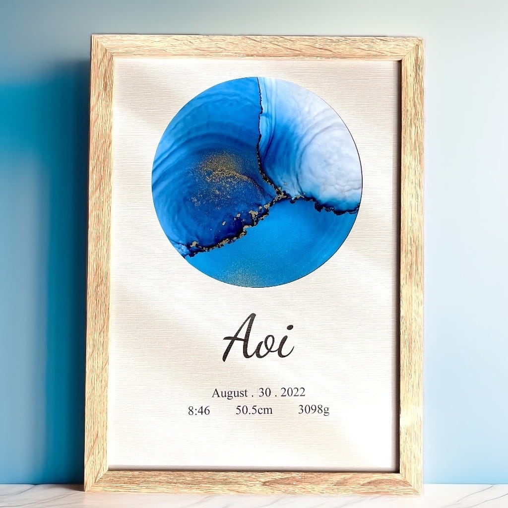 りーちゃんページ アルコールインクアート命名書 りーちゃんページ