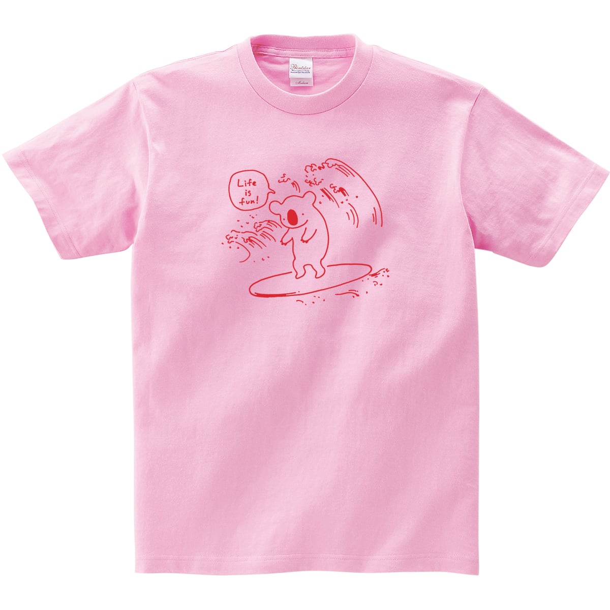 サーフィンコアラ Tシャツ am14 ゆるキャラ 手描き コアラ アニマル