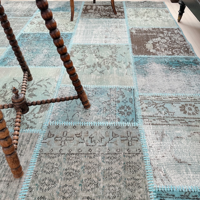 トルコ ヴィンテージラグ TR030 | イスパルタ(パッチワーク) | 173cm × 238cm