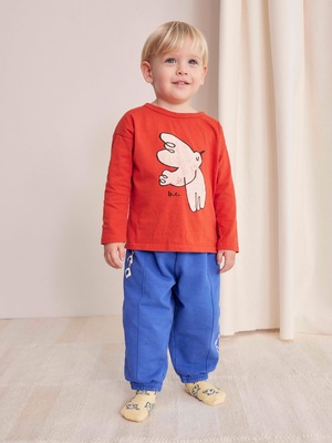 【24AW】bobochoses(ボボショセス)Baby Freedam Bird T-shirt(12m/18m/24m)長袖Tシャツ 鳥