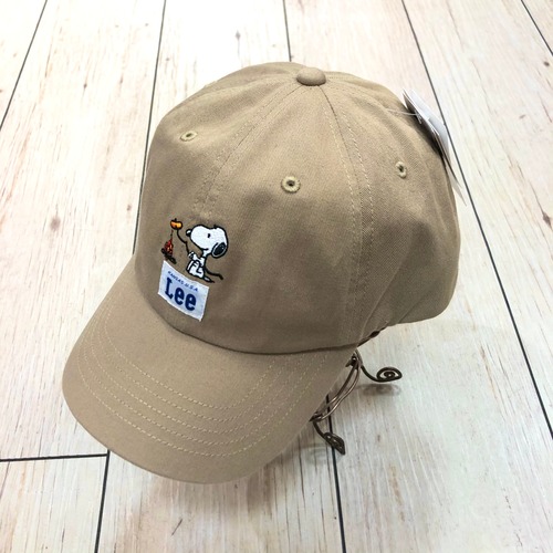 Lee (リー)×PEANUTS(ピーナッツ) スヌーピーコラボ ローキャップ 111-176006 ベージュ