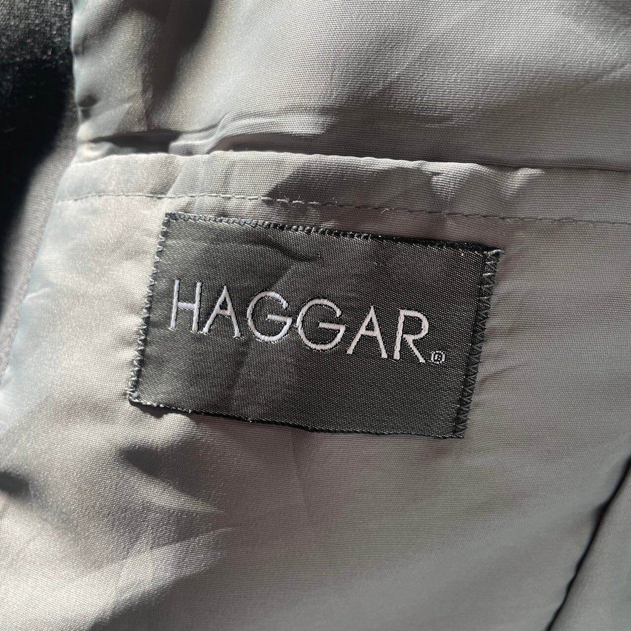 90年代 USA製 HAGGAR 金ボタン テーラードジャケット メンズL相当 古着