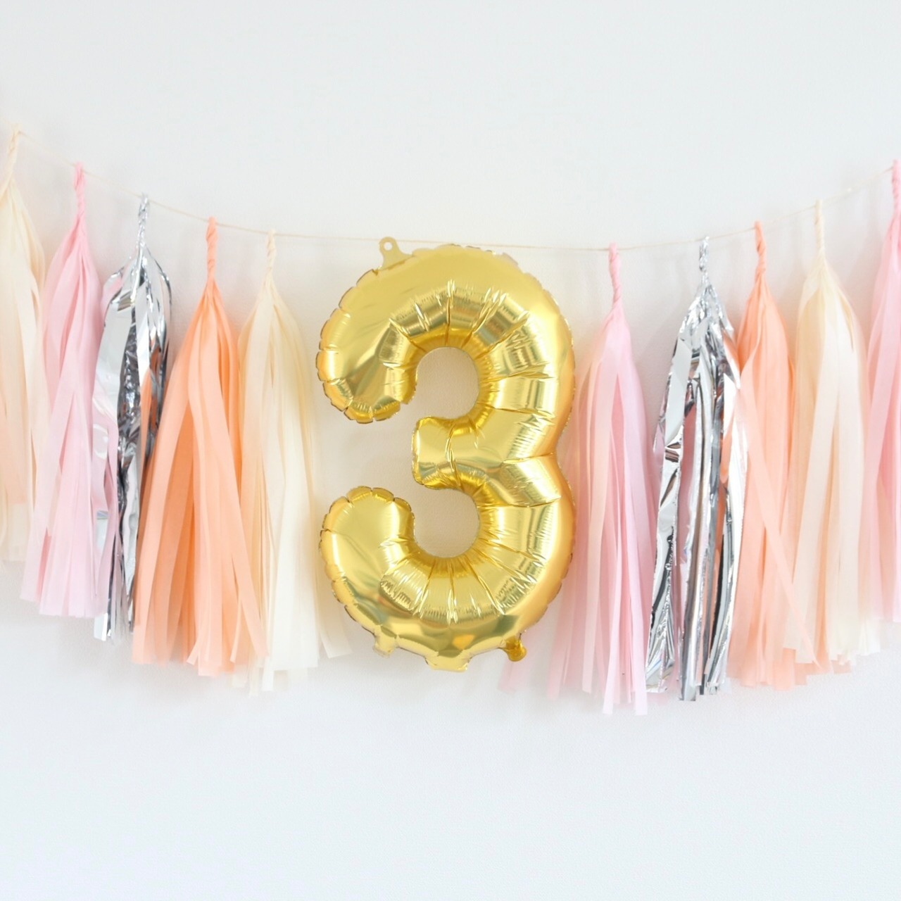 ナンバーバルーンガーランドgold