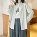 ワンポイントアルファベット刺繍ブラウス ・12024