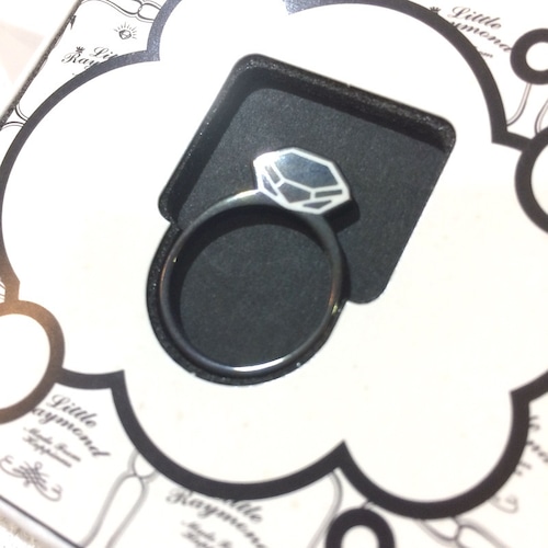 LITTLE RAYMOND FRAT RING ダイヤモンド ブラック