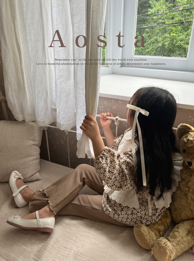 《秋ご予約》monette blouse ★ ｜ご予約 秋 aosta アオスタ blouse ブラウス shirt シャツ 女の子 男の子 ベビー