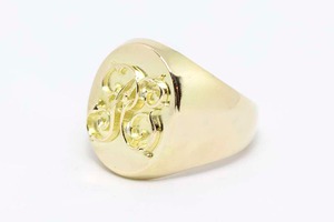 SIGNET RING 18K GOLD RING (LARGE SIZE)  ASK