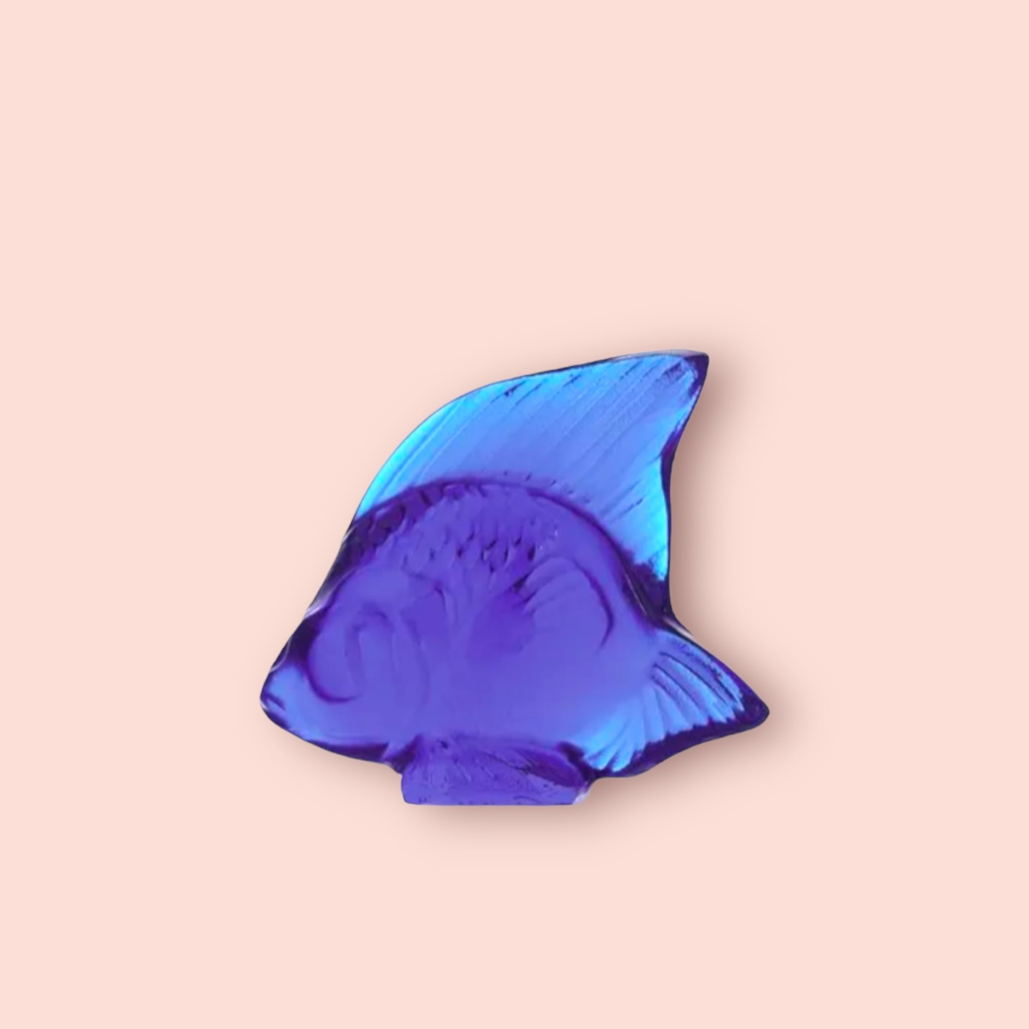 LALIQUE PIOSSION ラリック ポワソン オブジェ カップフェラブルー 